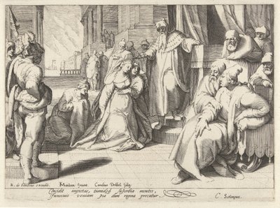 アハシュエロスの前のエステル 作： Cornelis Jacobsz. Drebbel