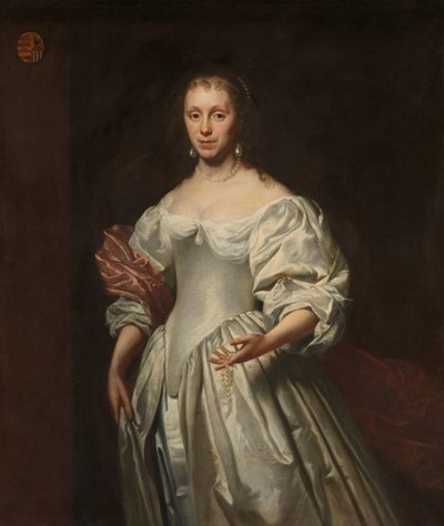 コーネリア・クラン・ファン・ヘフテンの肖像 Cornelia Craen van Haeften（1622-1678）の肖像 作： Cornelis Janssens van Ceulen (II) (attributed to)