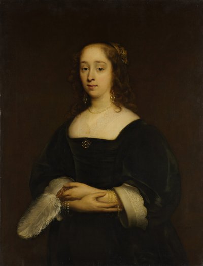 女性の肖像、1648年。 作： Cornelis Janssens van Ceulen