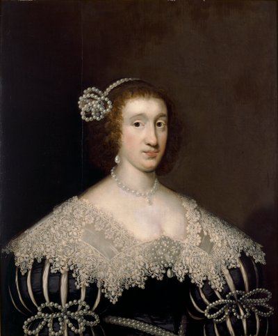 見知らぬ女性の肖像、17世紀 作： Cornelis Janssens van Ceulen