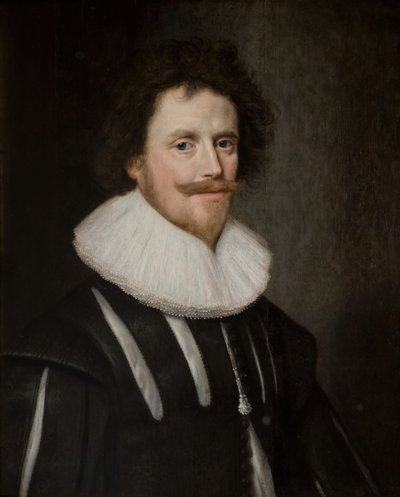 サー トーマス ホルテ (1571 年 - 1654 年)、初代アストン ホール準男爵 (1600 年 - 1700 年)。 作： Cornelis Janssens van Ceulen