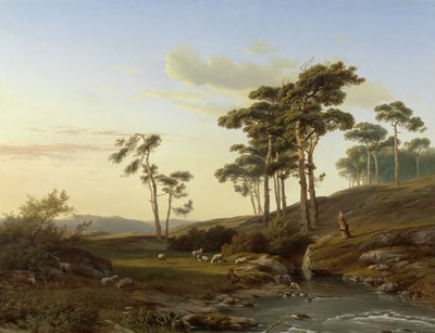 羊飼いとの夜の気分 作： Cornelis Lieste (signed by artist)