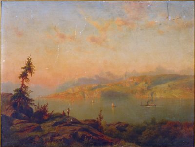 川で休憩する旅行者 作： Cornelis Lieste