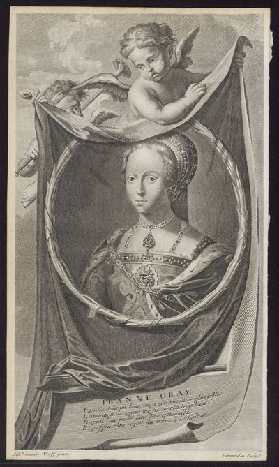 ジェーン・グレイ、1697年 作： Cornelis Martinus Vermeulen