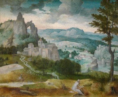 聖ジェロームのいる風景 作： Cornelis Massys