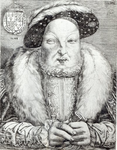 ヘンリー8世の肖像、1548 作： Cornelis Massys