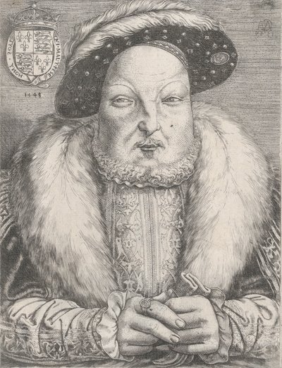 ヘンリー 8 世の肖像。 1547年。 作： Cornelis Massys