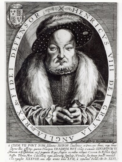 ヘンリー8世の肖像画、ピーターイッセルブルク作、1646年 作： Cornelis Massys