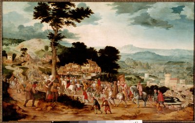カルバリーの道 コーネリス・マシス（1508-1580）の絵画 16世紀 プラハ、ナショナル・ギャラリー 作： Cornelis Massys