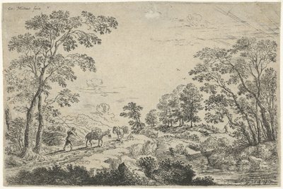 ラバ ドライバーのいる風景 作： Cornelis Matthieu