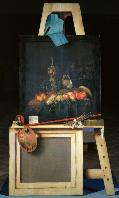 果物の静物画家のイーゼル 作： Cornelis Norbertus Gysbrechts