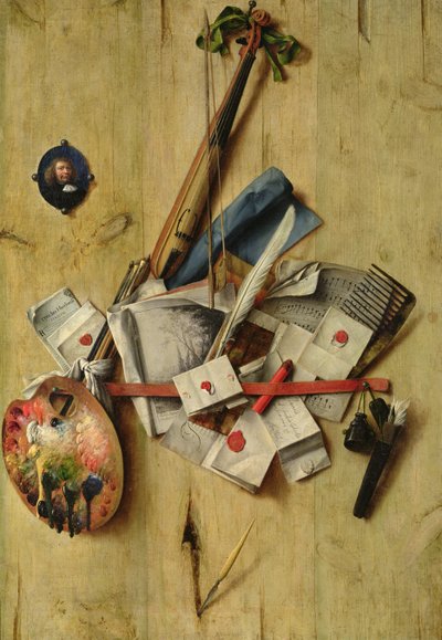 静物、1675 作： Cornelis Norbertus Gysbrechts