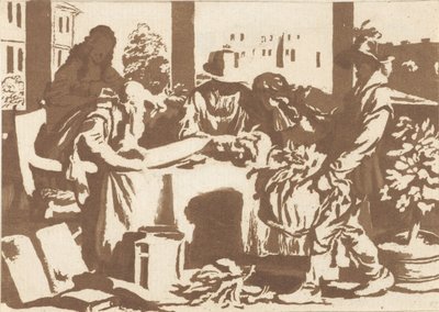 植物学者 作： Cornelis Ploos van Amstel (signed by artist)