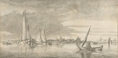 リバービュー 作： Cornelis Ploos van Amstel (signed by artist)
