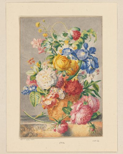 花の静物 作： Cornelis Ploos van Amstel
