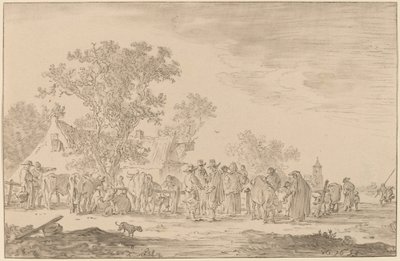 牛市場、1767年。 作： Cornelis Ploos van Amstel