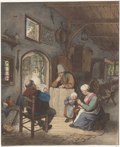 インテリアの新聞リーダー 作： Cornelis Ploos van Amstel