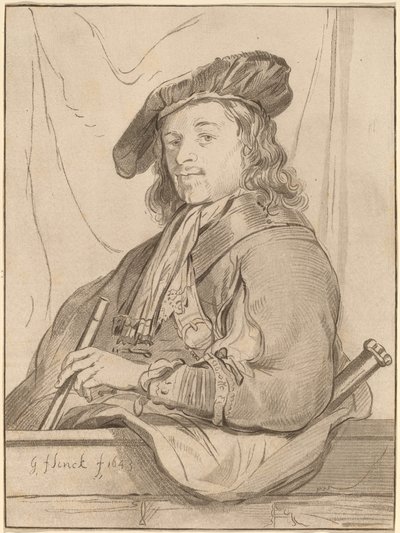 欄干の男 作： Cornelis Ploos van Amstel