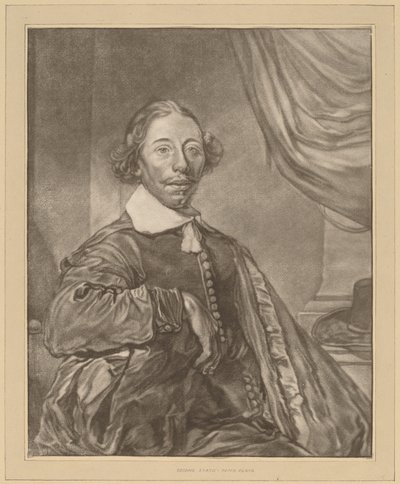 座っている男の肖像 作： Cornelis Ploos van Amstel