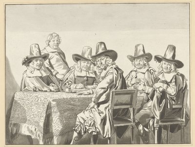 ハールレムの孤児院の摂政 作： Cornelis Ploos van Amstel