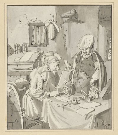 手紙の書き手 レシーバー 作： Cornelis Ploos van Amstel