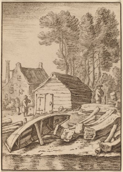 造船所、1761 年、1765 年発行。 作： Cornelis Ploos van Amstel