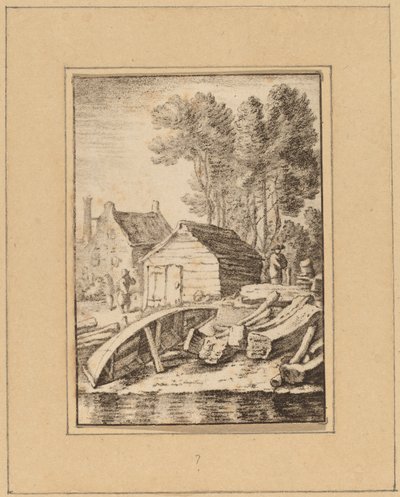 造船所、1761 年、1765 年発行。 作： Cornelis Ploos van Amstel