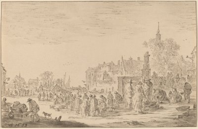 魚市場 作： Cornelis Ploos van Amstel after Jan