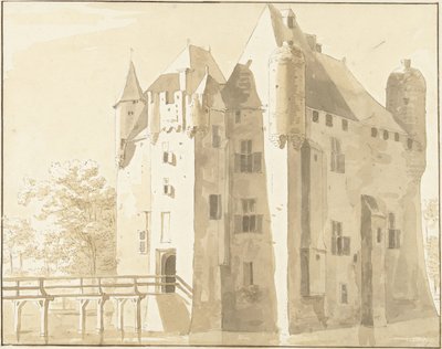 ヘルワイネンのフリッセシュタイン城、後方 作： Cornelis Pronk (possibly)