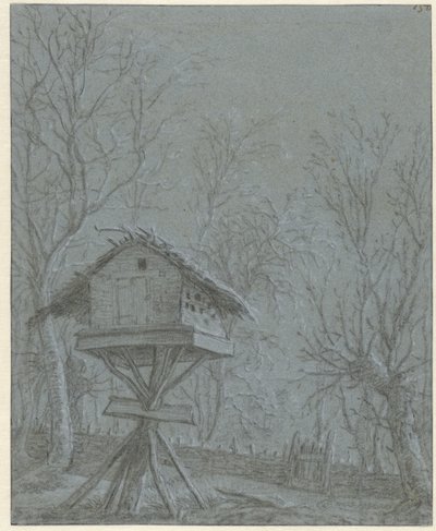 木の間の鳩小屋 作： Cornelis Saftleven (possibly)
