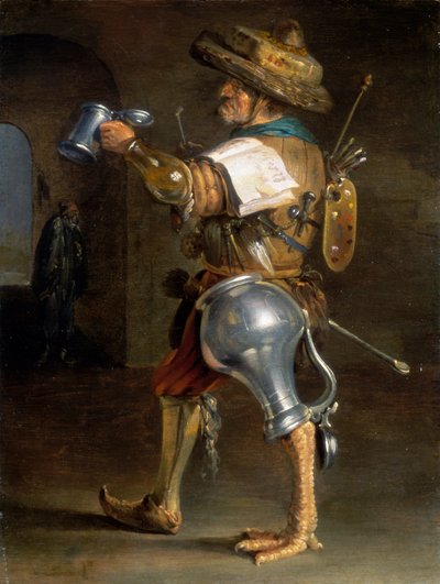 人間の擬人化した図（片方） 作： Cornelis Saftleven
