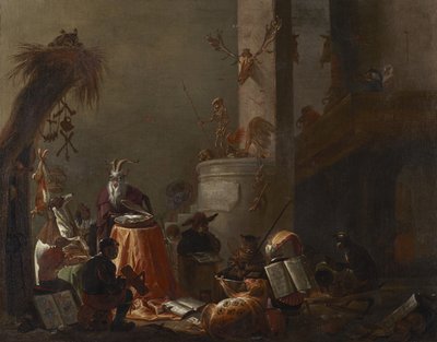 動物の大学 作： Cornelis Saftleven
