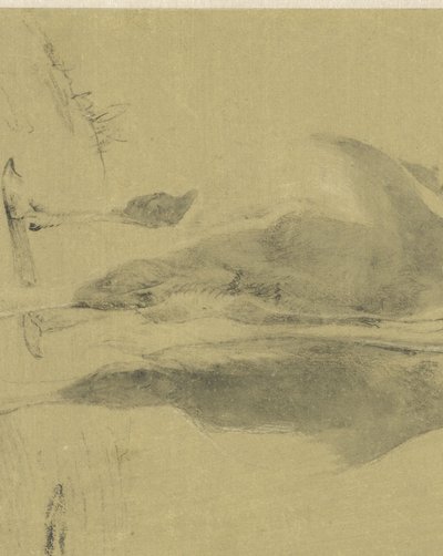立っている牛、後ろから 作： Cornelis Saftleven