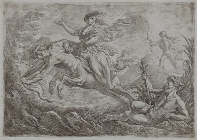 ネッススがヘラクレスの毒矢に打たれる 作： Cornelis Schut (I)