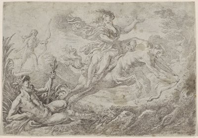ネッススがヘラクレスの毒矢に打たれる 作： Cornelis Schut (I)