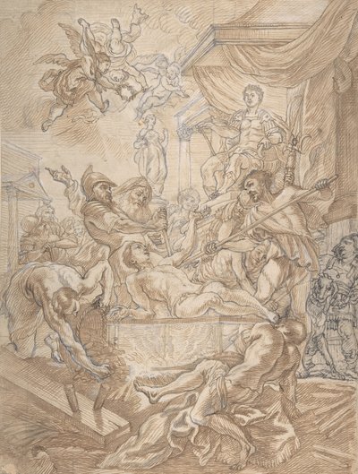 セントローレンスの殉教、17 世紀初頭から 17 世紀半ば。 作： Cornelis Schut I