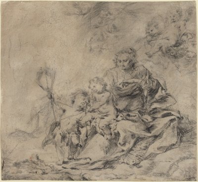 聖母子と洗礼者ヨハネ 作： Cornelis Schut I