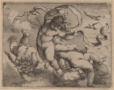 スリー・フライング・プッティ 作： Cornelis Schut I