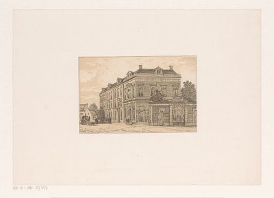 18 世紀の家並み 作： Cornelis Springer (possibly)