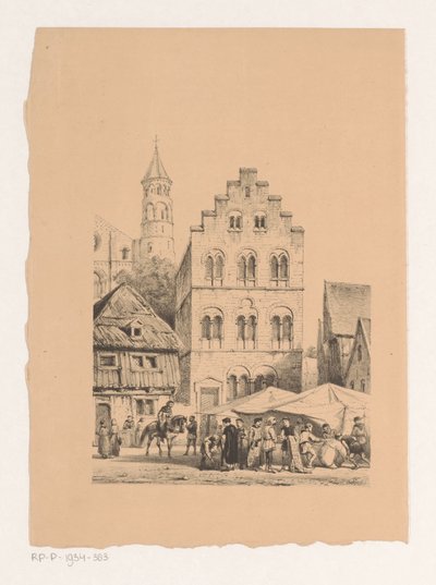 12世紀の家 石造りの家 12 世紀 作： Cornelis Springer