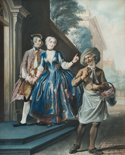 ペフロエンと羊の頭、1739年 作： Cornelis Troost