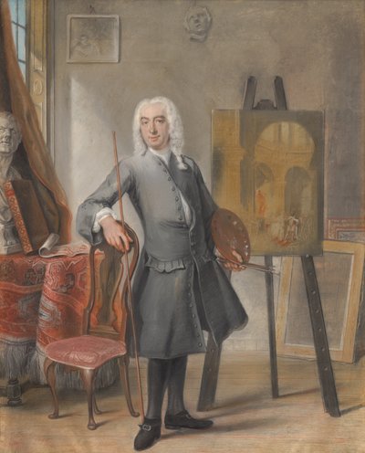 自画像、1745 作： Cornelis Troost