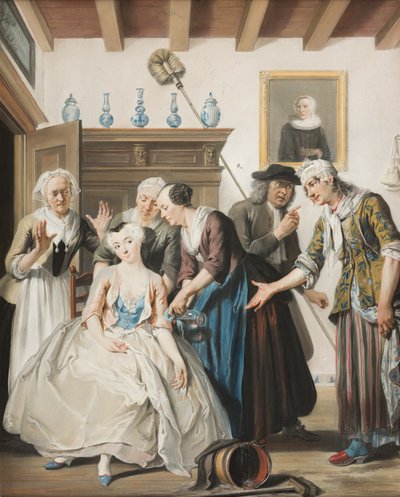 ヤンクラースの発見、1738年 作： Cornelis Troost