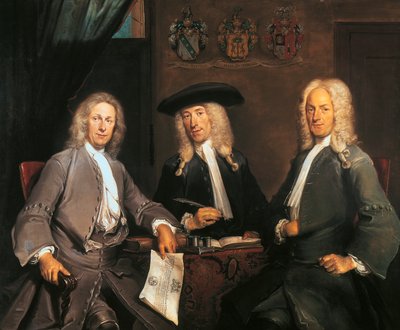 アムステルダムの外科医ギルドの3人のガバナー 作： Cornelis Troost