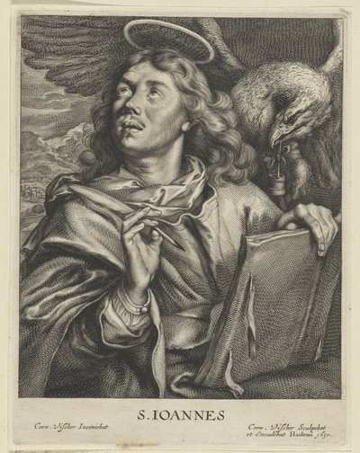 伝道者ヨハネ S. IOANNES (オブジェクトのタイトル) Vier Evangelisten (シリーズタイトル) 作： Cornelis Visscher (II)