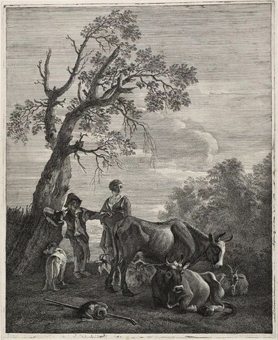 休む群れ 作： Cornelis Visscher