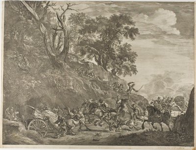コンボイへの攻撃 作： Cornelis Visscher