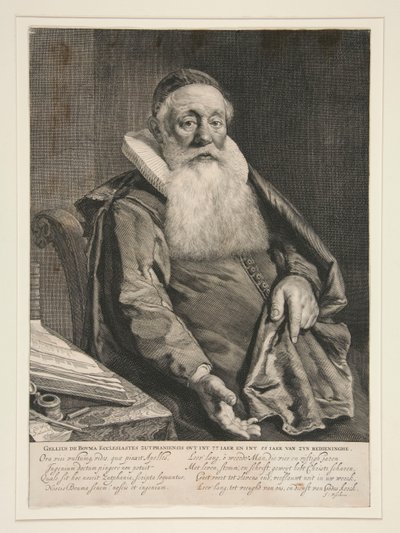 Gellius de Bouma、ズトフェンの福音大臣 作： Cornelis Visscher