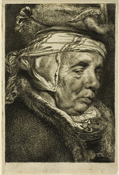 老婆の頭 作： Cornelis Visscher