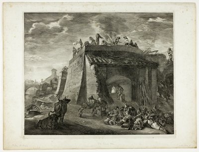 キャビネット・レインストのライム・キルン 作： Cornelis Visscher